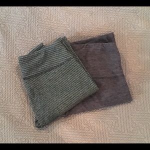 Two pairs yoga leggings size small gray colors